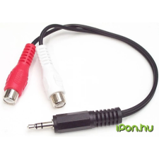 Startech Jack RCA Átalakító Fekete 15cm MUMFRCA kábel és adapter