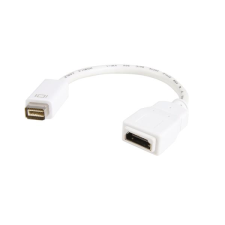 Startech MDVIHDMIMF mini DVI - HDMI (Apa-Anya) Adapterkábel 0.2m Fehér kábel és adapter
