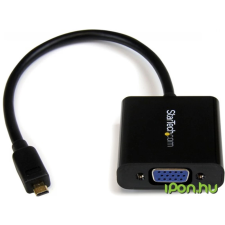 Startech Micro HDMI VGA/D-Sub Átalakító Fekete 25cm MCHD2VGAE2 kábel és adapter