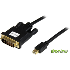 Startech Mini DisplayPort DVI-D Átalakító Fekete 90cm MDP2DVIMM3B kábel és adapter