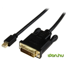 Startech Mini DisplayPort DVI-D Átalakító Fekete 90cm MDP2DVIMM3BS kábel és adapter