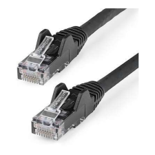 Startech N6LPATCH50CMBK hálózati kábel Fekete 0,5 M Cat6 U/UTP (UTP) kábel és adapter