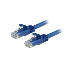 Startech N6PATC10MBL UTP CAT6 Patch kábel 10m Kék kábel és adapter