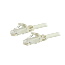 Startech - N6PATC3MWH UTP CAT6 Patch kábel 3m Fehér kábel és adapter