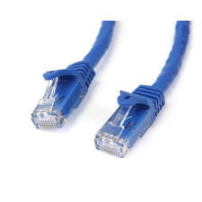 Startech - N6PATC5MBL 5M Snagless CAT6 Patch Kábel Kék kábel és adapter