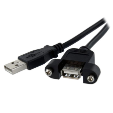 Startech - Panel Mount USB Cable A to A - F/M - 90cm kábel és adapter