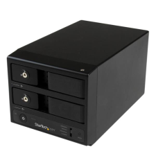 Startech S352BU33RER 2x 3.5" USB 3.0 Külső HDD ház Fekete asztali számítógép kellék