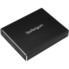 Startech SM22BU31C3R 2x M.2 USB 3.1 Külső SSD ház - Fekete asztali számítógép kellék
