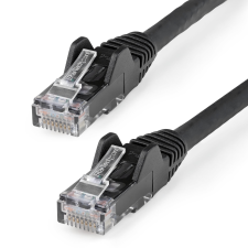 Startech U/UTP CAT6 Patch kábel 0.5m Fekete kábel és adapter