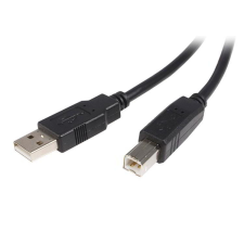 Startech USB2HAB5M USB 2.0 A - USB B összekötő kábel 5m - Fekete kábel és adapter