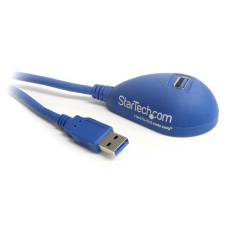 Startech USB3SEXT5DSK USB 3.0 A - A asztali hosszabbítókábel 1.5m - Kék kábel és adapter