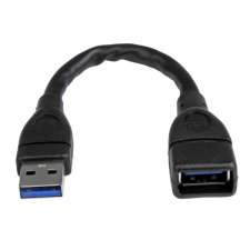 Startech USB 3.0 A-to-A Extension Cable - 15CM - Black kábel és adapter
