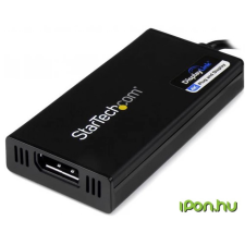 Startech USB 3.0 DisplayPort Átalakító Fekete 6cm USB32DP4K kábel és adapter