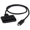 Startech USB 3.1 Type C SATA + Táp Átalakító Fekete 20cm USB31CSAT3CB