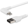 Startech USB A apa - Lightning apa 2.0 Adat és töltő kábel - Fehér (2m)