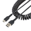 Startech USB A - USB C Kábel Startech R2ACC-1M-USB-CABLE Fekete 1 m
