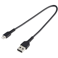 Startech USB apa - Lightning apa Adat- és töltőkábel 0.3m - Fekete kábel és adapter