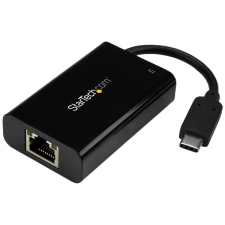 Startech - USB-C ADAPTER TO GIGABIT W/POWER SUPPORT RJ45 F kábel és adapter