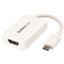 Startech USB-C apa - HDMI anya adapter - Fehér kábel és adapter