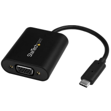 Startech USB-C apa - VGA anya adapter - Fekete kábel és adapter