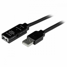 Startech USB-kábel Startech USB2AAEXT15M Fekete kábel és adapter