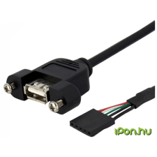 Startech USB Pin header Összekötő Fekete 90cm USBPNLAFHD3 kábel és adapter