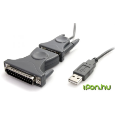 Startech USB Soros Átalakító Szürke 90cm ICUSB232DB25 kábel és adapter
