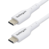 Startech USB Type-C - USB Type-C Adat- és töltőkábel 1m - Fehér (USB2CC1MNCWHE)