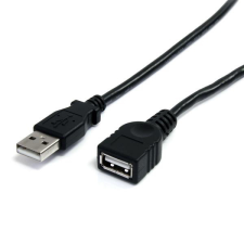 Startech USBEXTAA10BK USB 2.0 hosszabbító kábel 3m - Fekete kábel és adapter