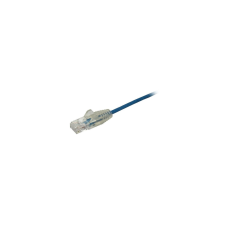 Startech UTP CAT6 Slim Patch kábel 1m Kék kábel és adapter