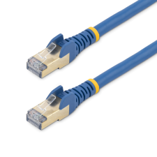 Startech UTP CAT6a Patch kábel 5m - Kék kábel és adapter