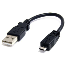 Startech UUSBHAUB6IN Micro USB A - Micro USB B adat/töltőkábel 0.15m - Fekete mobiltelefon kellék