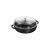 Staub Cast Iron Frying Pan with Two Handles and Lid - 28 cm, Black