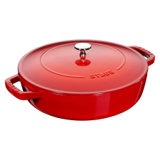 Staub deep braising pan with lid - 24 cm, Red edény