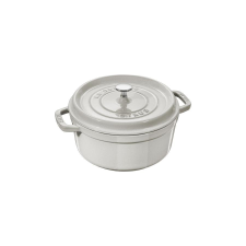 Staub Round Cast Iron Pot - 2.2 ltr, White Truffle edény