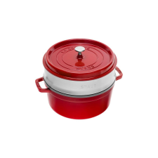 Staub Round cast iron pot with Staub insert - 3.8 ltr, Red edény