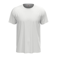 STEDMAN Classic, unisex rövid ujjú környakas póló, White-L férfi póló