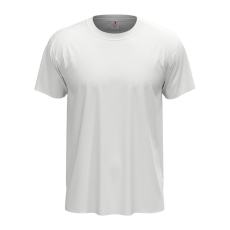 STEDMAN Classic, unisex rövid ujjú környakas póló, White-M