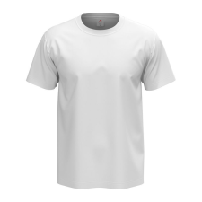 STEDMAN Comfort, körkötött rövid ujjú férfi póló, White-M férfi póló