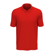 STEDMAN Lux klasszikus fazonú férfi galléros póló, Scarlet Red-2XL