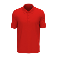 STEDMAN Lux klasszikus fazonú férfi galléros póló, Scarlet Red-XL férfi póló