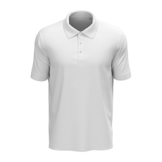 STEDMAN Lux klasszikus fazonú férfi galléros póló, White-L