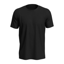 STEDMAN Lux unisex rövid ujjú környakas póló, Black Opal-L férfi póló