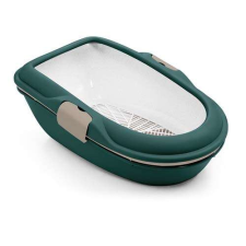 STEFANPLAST Furba Chic Macska WC szitával sötétzöld 39x59x22cm macskatoalett