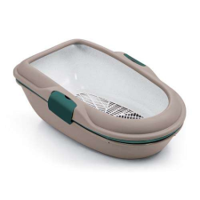 STEFANPLAST Furba Chic Macska WC szitával világosbarna 39x59x22cm macskatoalett