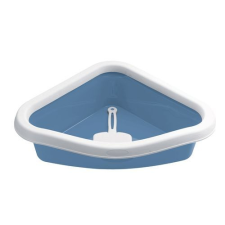 STEFANPLAST Sprint Corner 40x56x14cm sarok macska WC égszínkék / fehér macskatoalett