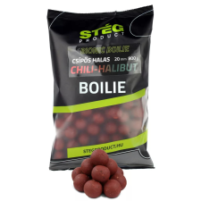 Stég Bionic Boilies 800g 20mm Chili-Halibut Csípős -halas bojli, aroma