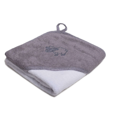  Stella fürdõlepedõ hímzett 80x80cm szürke-fehér bari babatörülköző, kifogó