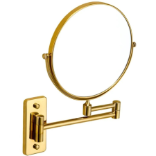 Stella kozmetikai tükör 26x32 cm kerek arany 22.01230-G fürdőszoba kiegészítő