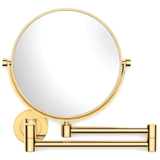 Stella kozmetikai tükör 28x27 cm kerek arany 22.01130-G fürdőszoba kiegészítő